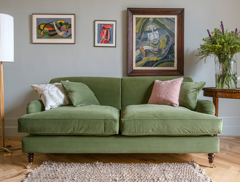 Kentwell 3 Seater Sofa in Covertex Passione Olive